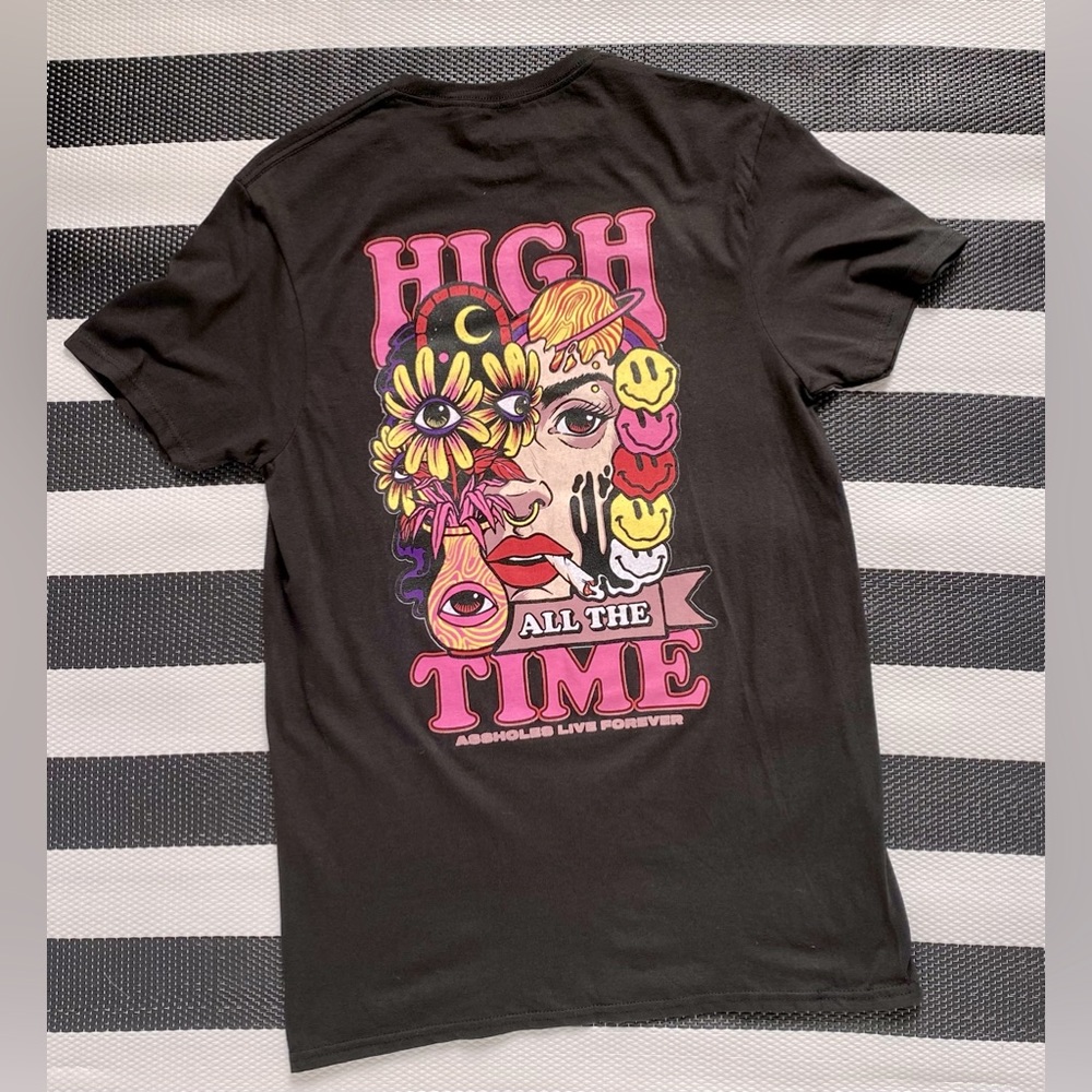New Linda Finegold A**holes Live Forever High All The Time Art Tshirt